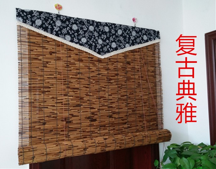 碳化芦苇装饰帘遮阳门帘复古草帘隔断卷帘厨房窗帘定制竹帘子包邮|msdalam kategori rumah Fabrik, Langsir dan aksesori langsir, rolling - dari Buy2taobao.com untuk memberikan perkhidmatan ejen Taobao profesional membeli
