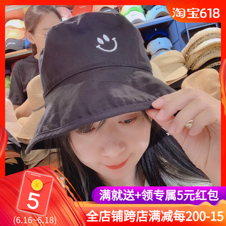 新款韩国进口东大门帽子两面戴一面纯色一面笑脸渔夫帽M007|ruв категории Аксессуары, шляпа - от Buy2taobao.com для оказания профессиональной услуги покупки агента Taobao