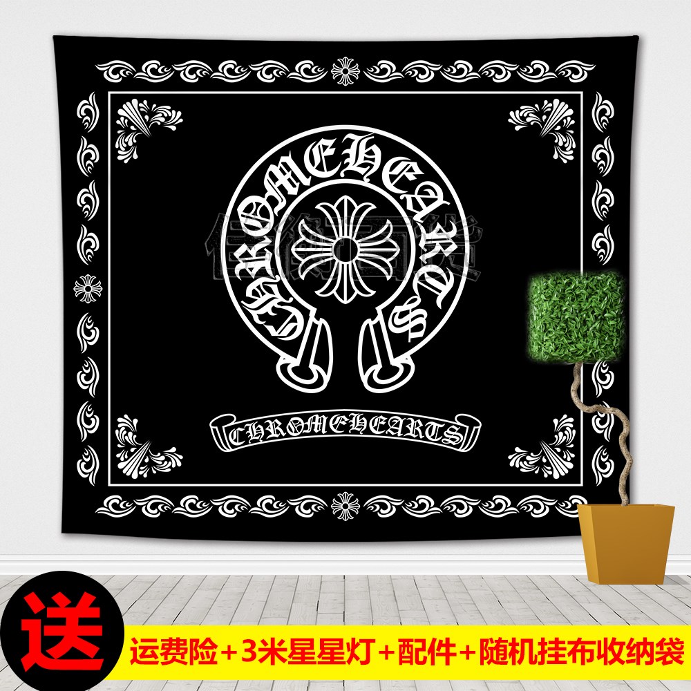 克罗心墙布挂布潮牌ins抖音背景布大号超大房间装饰卧室嘻哈少女在类目 居家布艺, 挂毯/壁毯中 - 来自Buy2taobao.com提供专业的淘宝代购服务
