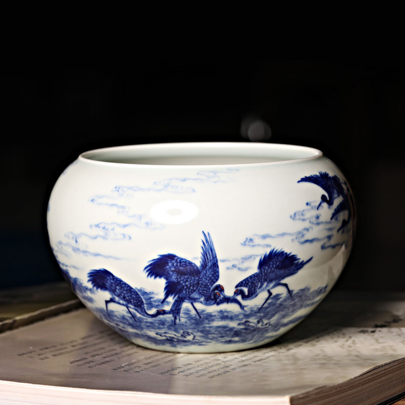 妙色 景德镇青花仙鹤茶洗大号 陶瓷洗茶碗建水小水盂水洗茶具配件在类目 餐饮具, 茶具, 茶道/零配中 - 来自Buy2taobao.com提供专业的淘宝代购服务