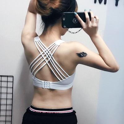 高强度抗震立体固定罩杯薄款透气运动内衣文胸跑步瑜珈文胸背心