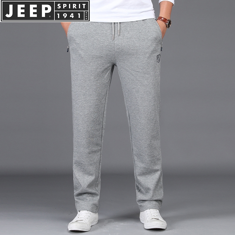 jeep Flagship store Official quality goods man motion sweatpants Frenum pure cotton Straight Easy Large outdoors Jogging pantsin the Men's clothing, Casual pants category - from Buy2taobao.com to provide professional Taobao agent buy service