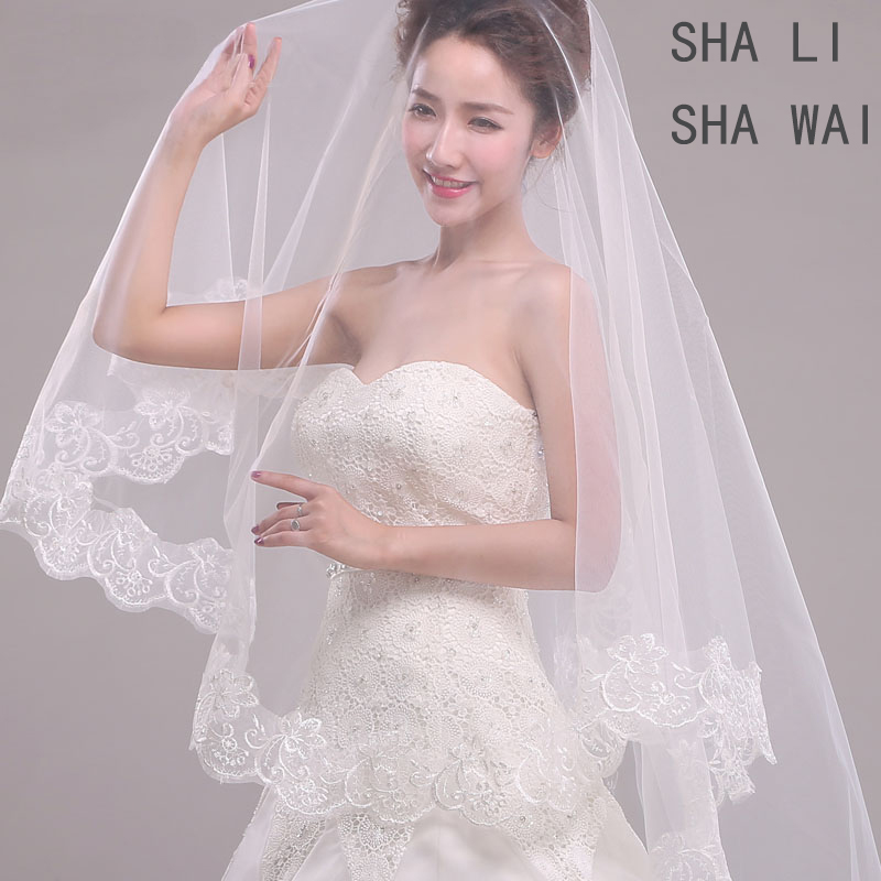 头纱女新娘婚纱新款韩式短款森系头纱头饰超仙结婚超长拖尾新款白在类目 服饰配件/皮带/帽子/围巾, 婚纱礼服配件, 头纱中 - 来自Buy2taobao.com提供专业的淘宝代购服务