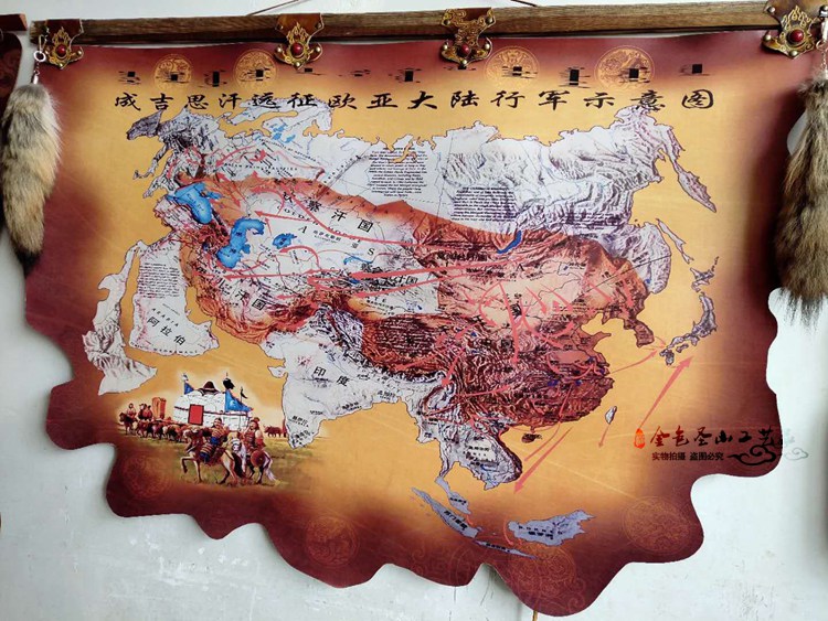 蒙古皮画内蒙古特色工艺品挂画蒙古包装饰画蒙古帝国图餐厅装饰画在类目 家居饰品, 壁饰中 - 来自Buy2taobao.com提供专业的淘宝代购服务