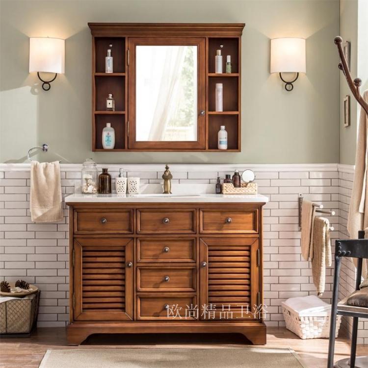 European style To fake something antique Countryside American style to ground oak Bathroom cabinet combination solid wood Wash station Wash your hands Wash one's face Basin cabinet 8037in the Decoration main material , Toiletries , Bathroom Furniture , Bathroom Cabinet category - from Buy2taobao.com to provide professional Taobao agent buy service