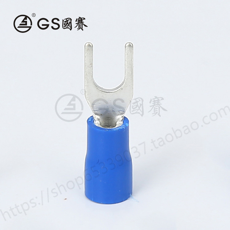 SV2-4S国赛正品预绝缘叉形端子冷压接线端子Y型铜鼻子线耳 1000只|ruв категории электронный/электрик, электротехническая арматура, терминал - от Buy2taobao.com для оказания профессиональной услуги покупки агента Taobao