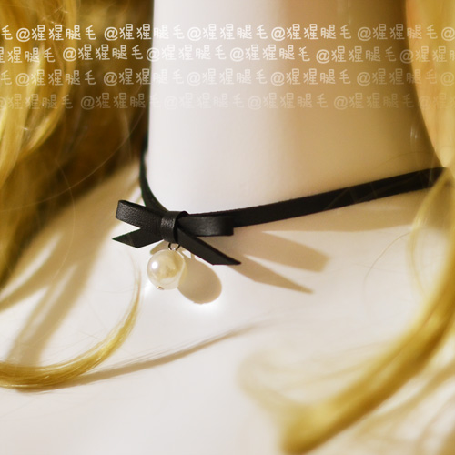 *Chimpanzee*Retro Versatile Pearl bow A collar for a horse _pu Bowtie Necklacein the Play mode/Anime/Periphery/cos/Board games , Cosplay Apparel/Props/Service , COSPLAY Fitting/Props/Doll clothes category - from Buy2taobao.com to provide professional Taobao agent buy service