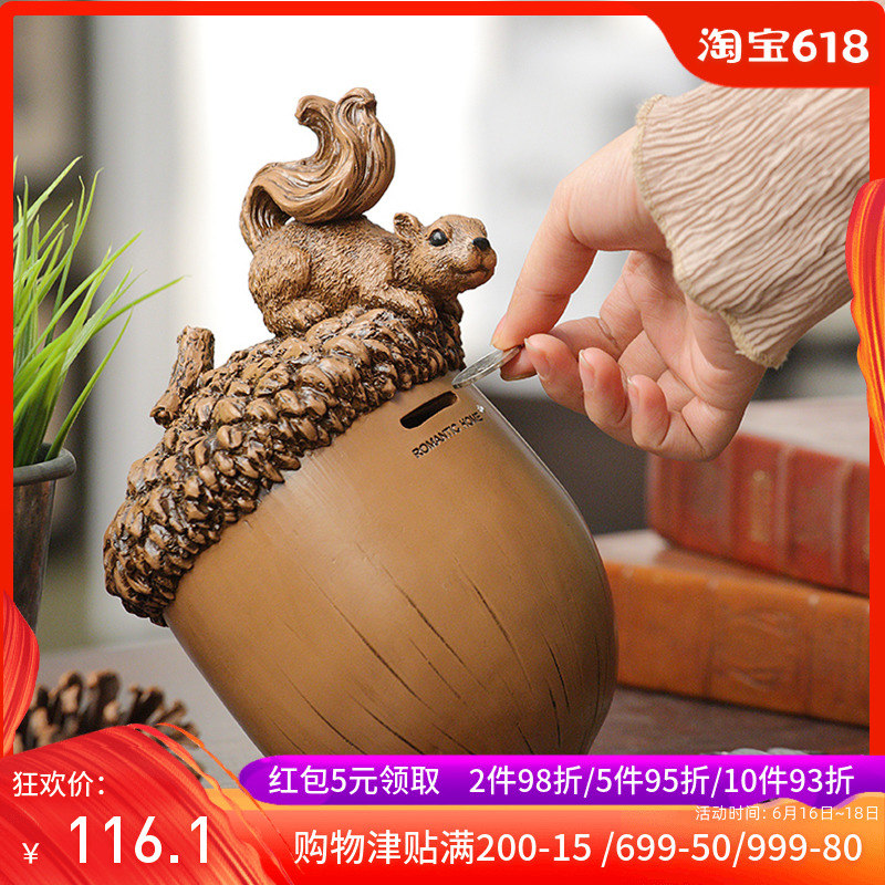 存錢罐可愛創意兒童擺件複古生日禮物儲蓄罐硬幣儲錢罐裝飾擺件在類目 節慶用品/禮品, 創意禮品, 儲蓄罐中 - 來自Buy2taobao.com提供專業的淘寶代購服務