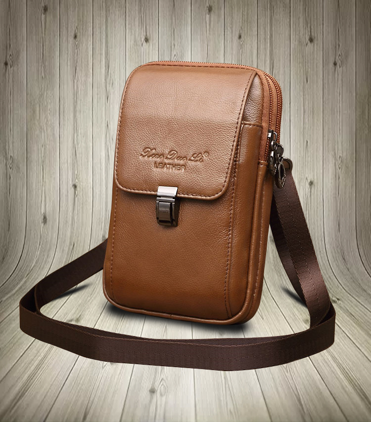 无磁扣真皮男士手机斜跨包穿皮带小包斜背多功能包6/6.44/6.8/7寸|msdalam kategori Beg kulit/wanita/beg lelaki, Bergerak Telefon - dari Buy2taobao.com untuk memberikan perkhidmatan ejen Taobao profesional membeli