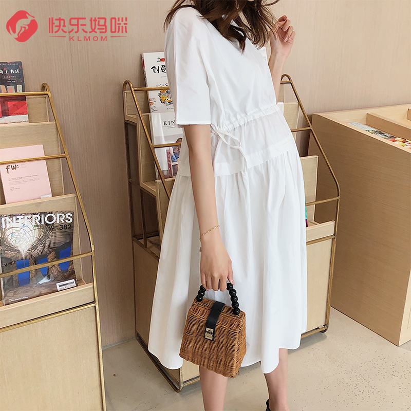 Pregnant women skirt 2019 Spring new pattern Chao Ma Pregnant fashion Easy jacket 3-9 summer Dressin the Maternity/Maternal supplies/Nutrition , Maternity , Dress  category - from Buy2taobao.com to provide professional Taobao agent buy service