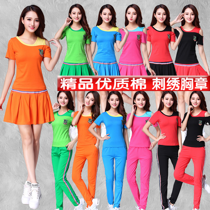 广场舞服装新款2017纯棉短袖夏季中老年运动演出服女健身舞蹈衣服在类目 运动/瑜伽/健身/球迷用品, 舞蹈/健美操/体操, 广场舞, 广场舞套装中 - 来自Buy2taobao.com提供专业的淘宝代购服务