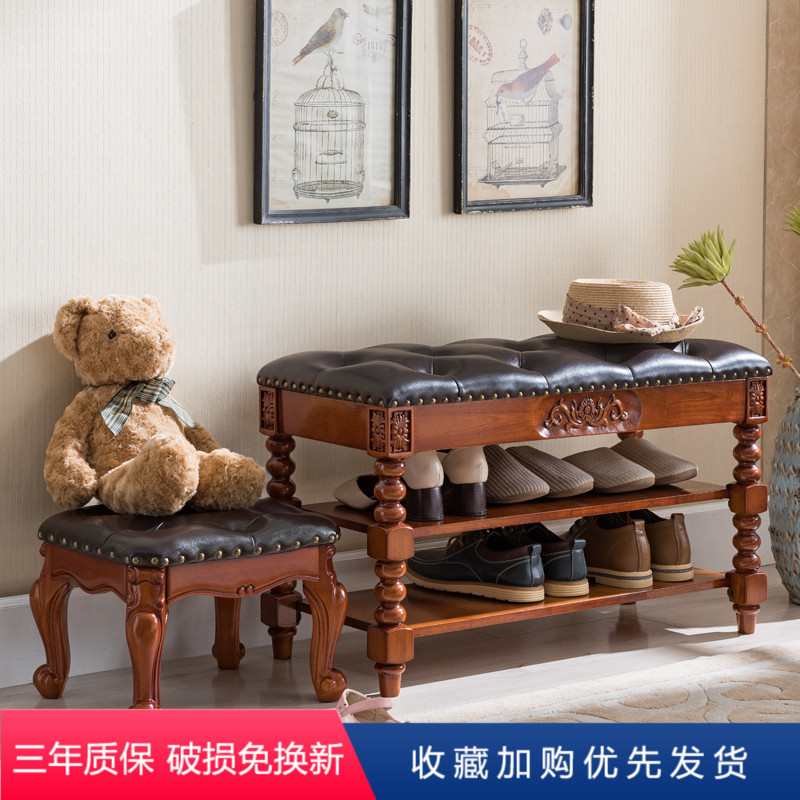 美式实木鞋架多层换鞋凳家用门口穿鞋凳收纳储物凳鞋柜可坐试鞋凳|msdalam kategori perabot kediaman, rak, kasut - dari Buy2taobao.com untuk memberikan perkhidmatan ejen Taobao profesional membeli