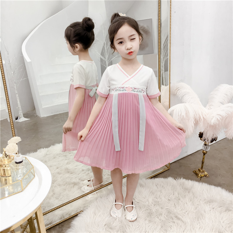 女童樱花汉服夏季儿童襦裙超仙中国风小女孩唐装中大童复古公主裙|msdalam kategori Kanak-kanak/Bayi/Keluarga dipasang, Kanak-kanak cheongsam/pakaian/pakaian kebangsaan, pakaian - dari Buy2taobao.com untuk memberikan perkhidmatan ejen Taobao profesional membeli