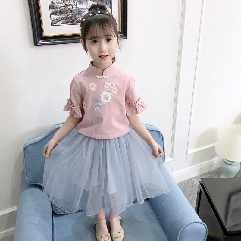 女童漢服夏季兒童唐裝中國風小孩複古公主裙中大童襦裙超仙兩件套在類目 童裝/嬰兒裝/親子裝, 兒童旗袍/唐裝/民族服裝, 唐裝中 - 來自Buy2taobao.com提供專業的淘寶代購服務