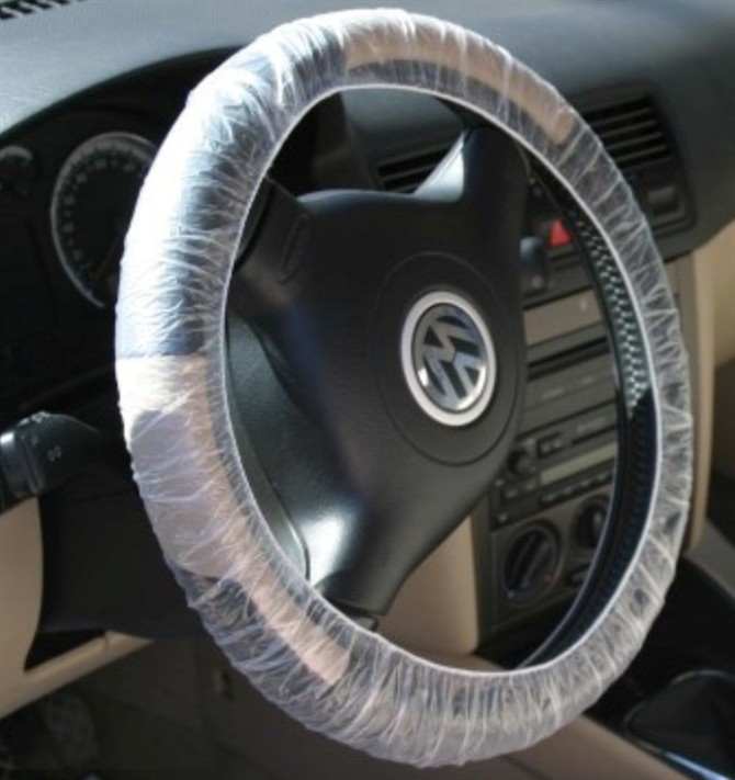 Auto Repair cosmetology antifouling disposable Plastic Steering wheel cover handle grip With a rubber band 1000 individualin the Car/Articles/Fitting/Refit , Car Accessories/The jewelry , Disposable steering wheel cover protection category - from Buy2taobao.com to provide professional Taobao agent buy service