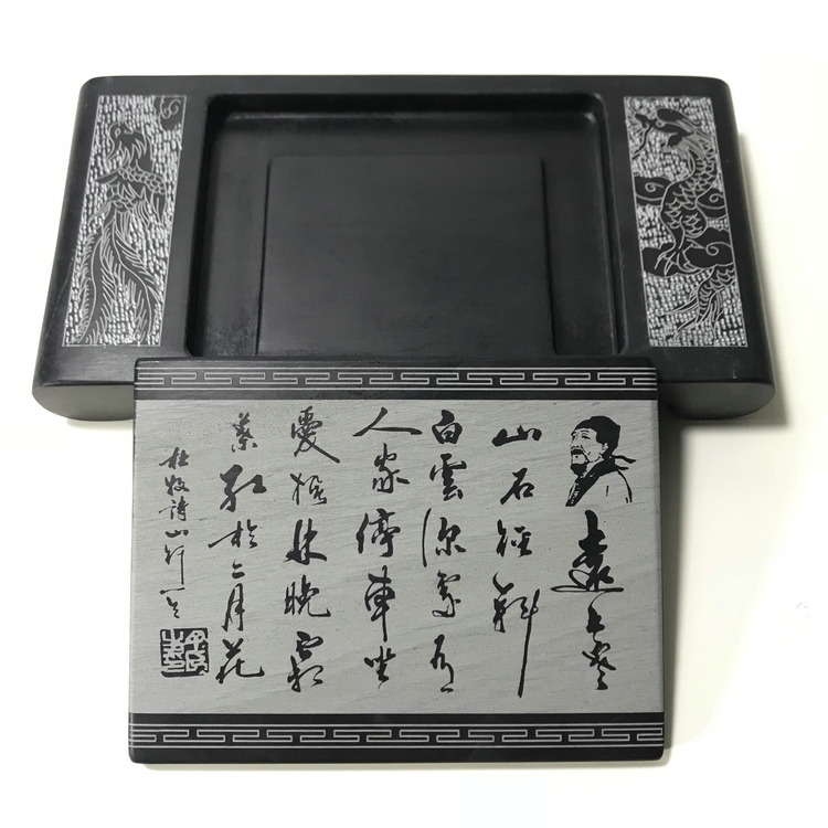 文房四宝 毛笔书法用品8寸龙尾砚精雕安徽歙砚精品砚台原石|msdalam kategori Kamus elektronik/buku kertas elektronik/alat tulis, alat lukisan/kayu dicat/bekalan Calligraphy, empat Khazanah - dari Buy2taobao.com untuk memberikan perkhidmatan ejen Taobao profesional membeli
