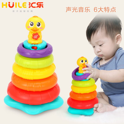 汇乐 897彩虹叠叠鸭叠叠高宝宝儿童婴儿叠叠乐叠叠 杯 玩具0-1岁在类目 玩具/童车/益智/积木/模型, 串珠/拼图/配对/拆装/敲打玩具, 叠叠圈/叠套玩具中 - 来自Buy2taobao.com提供专业的淘宝代购服务