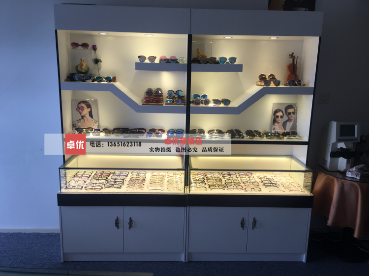 经典实用多功能储藏白色烤漆眼镜展示柜精品展柜化妆品店展架定制在类目 商业/办公家具, 货架/展柜, 精品展柜/陈列柜中 - 来自Buy2taobao.com提供专业的淘宝代购服务