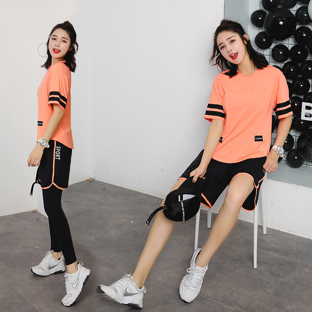 运动套装女2019新款瑜伽服网红气质仙气速干衣健身房跑步宽松显瘦|msdalam kategori sukan/Yoga/kecergasan/bekalan peminat, Yoga, pakaian Yoga - dari Buy2taobao.com untuk memberikan perkhidmatan ejen Taobao profesional membeli