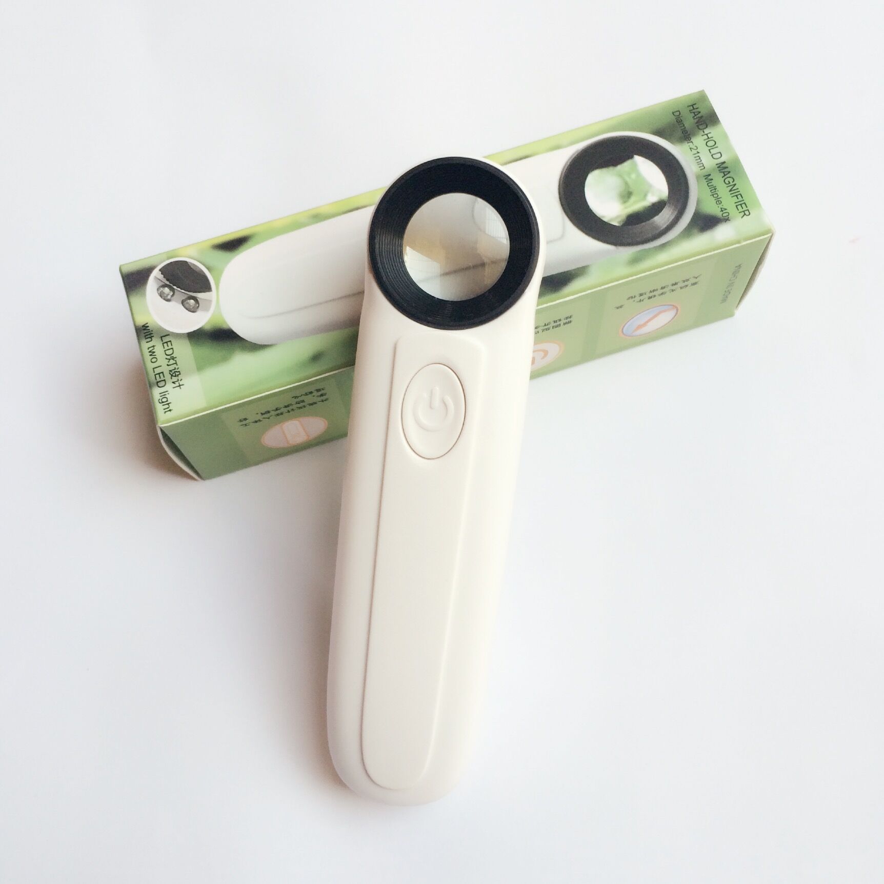 practical 40 Times with LED magnifier Illuminated Magnifier Handheld Magnifier(Send three batteries)in the 3C Digital Accessories, Digital peripheral , Digital Microscope category - from Buy2taobao.com to provide professional Taobao agent buy service
