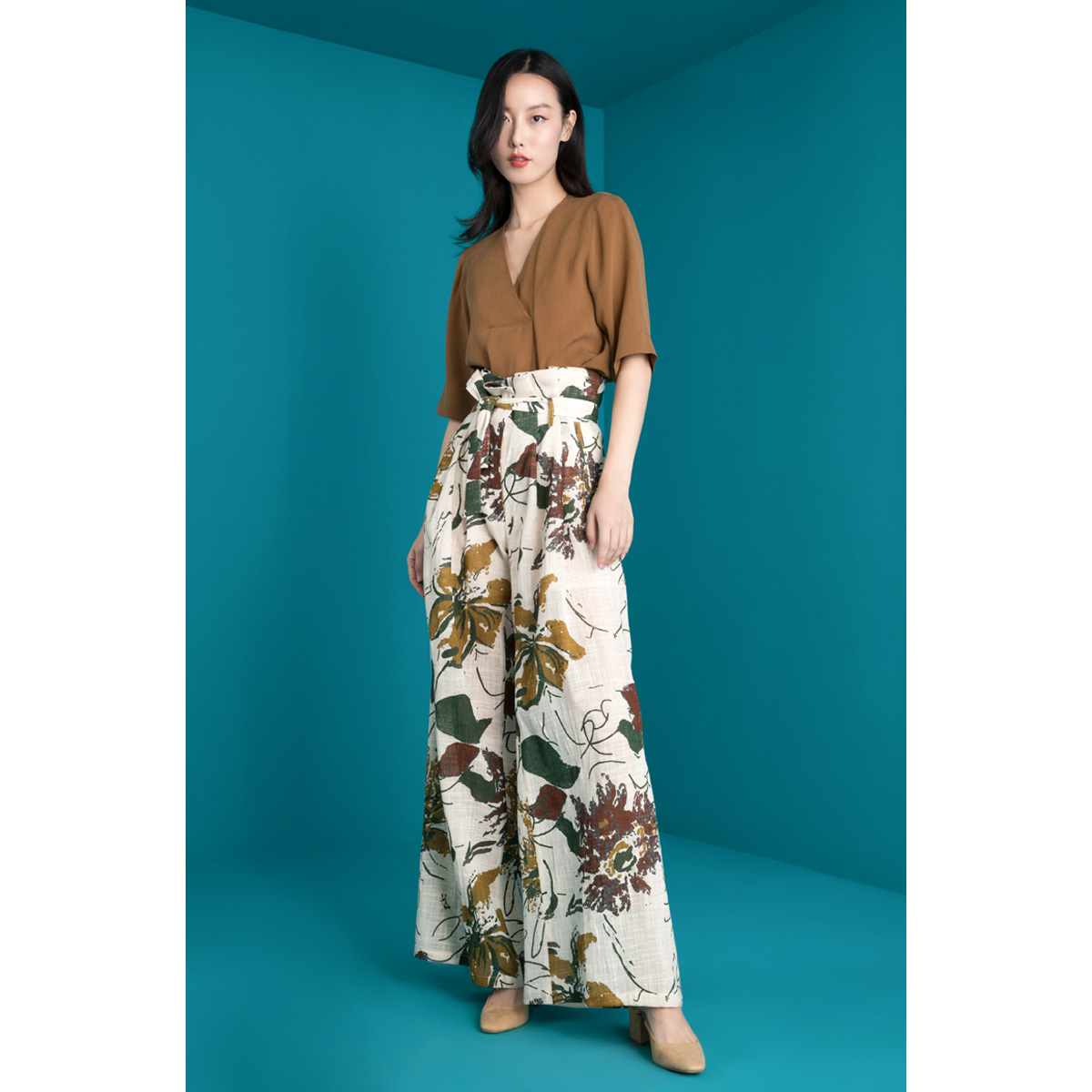 TRACY CHU designer Original customized printing cotton material Paige Easy Broad leg Frenum Ninth pantsin the Women's clothing/Boutique , Pants , Casual pants category - from Buy2taobao.com to provide professional Taobao agent buy service