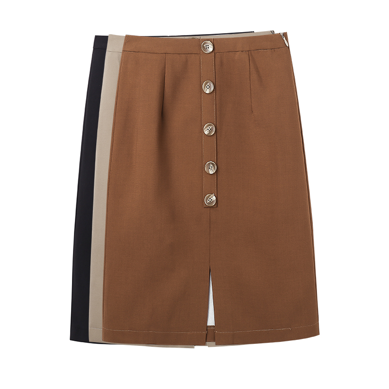 Korean Edition Self cultivation Show thin Button decorate temperament Versatile skirt Little seven~Youpinin the Women's clothing/Boutique , Skirts category - from Buy2taobao.com to provide professional Taobao agent buy service