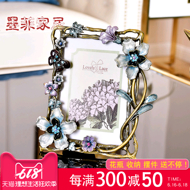 Murphy American style Enamel alloy Light extravagance originality Photo frame Swing table 6 European style personality marry gift Decorationin the Home accessories , Frame/Frames category - from Buy2taobao.com to provide professional Taobao agent buy service