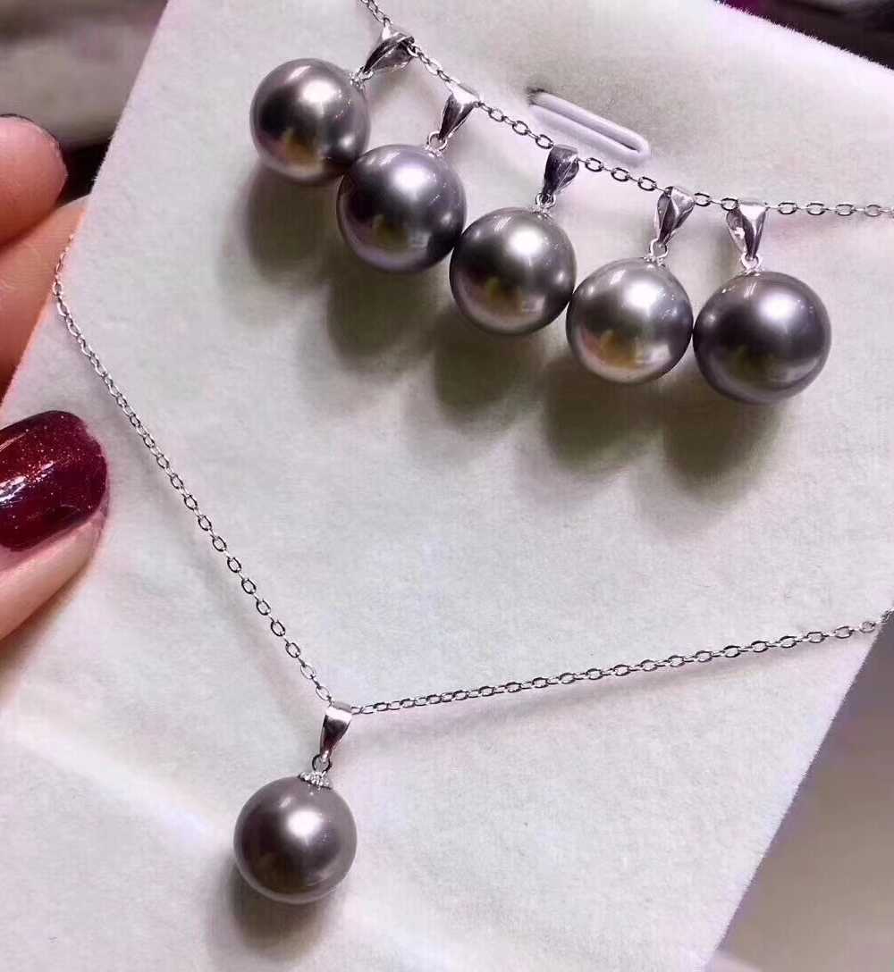 18k Imported Tahiti Black Pearl Pendant Pendant 10-11mm Circle flaw Strong light 699 Send silver chainin the Accessories/Fashion Jewelry, Pendant/Pendant category - from Buy2taobao.com to provide professional Taobao agent buy service