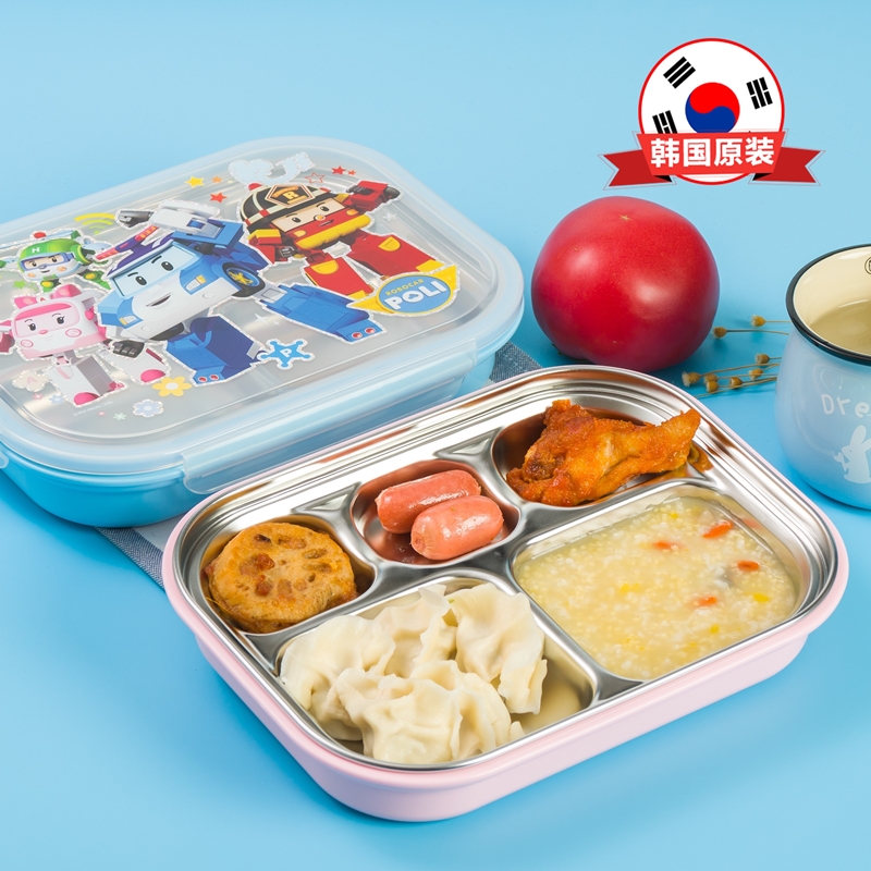 韩国正品304不锈钢饭盒 隔热防烫幼儿园学前班儿童保温三格餐盘在类目 餐饮具, 餐具, 饭盒/保温桶/保温提锅中 - 来自Buy2taobao.com提供专业的淘宝代购服务