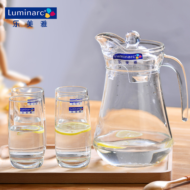 Le Meiya glass suit household kettle glass pot Cool water bottle Water cup Cups Duckbill potin the Tableware , Cup/Cups/Kettle , Shuiju suit category - from Buy2taobao.com to provide professional Taobao agent buy service