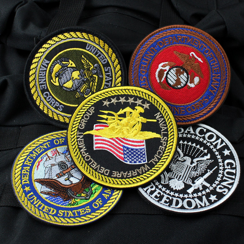 SMC Marine Embroidery Velcro Full embroidered armband morale outdoors Tactical package Jacket badgein the Sports bag/Outdoor package/Fitting , Chapter stickers/Velcro chapter category - from Buy2taobao.com to provide professional Taobao agent buy service