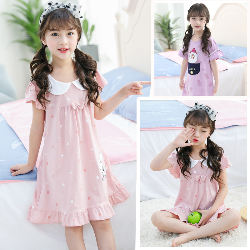 夏女童睡裙中大童 公主花邊可愛連衣裙親子裝純棉 小女孩短袖睡衣在類目 童裝/嬰兒裝/親子裝, 兒童家居服, 家居裙/睡裙中 - 來自Buy2taobao.com提供專業的淘寶代購服務