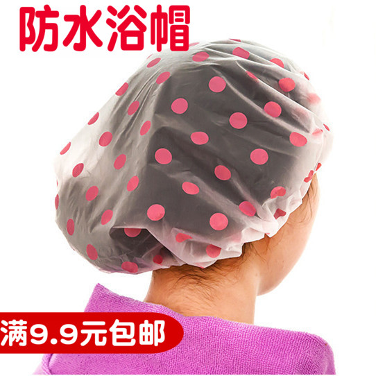 加厚防水浴帽洗澡沐浴化妆护理帽卡通时尚厨房防油烟帽子|msdalam kategori keluarga/Alat Pembersihan peribadi, Peralatan pembersihan penjagaan diri, topi mandi - dari Buy2taobao.com untuk memberikan perkhidmatan ejen Taobao profesional membeli