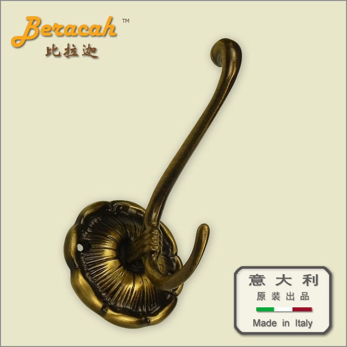 比拉迦意大利进口全铜挂衣钩衣帽挂钩单钩 欧式古铜色浴室挂件在类目 家装主材, 卫浴用品, 卫浴五金/挂件, 挂钩/挂衣钩中 - 来自Buy2taobao.com提供专业的淘宝代购服务