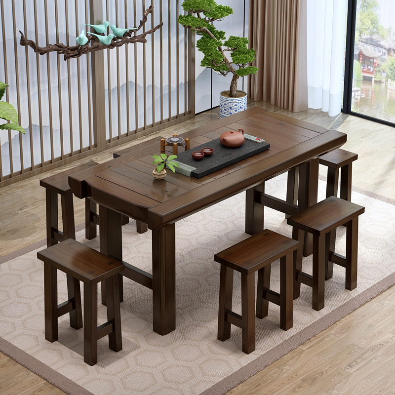 Ming Xin All solid wood Tea tables and chairs combination Modern simplicity Tea Service simple and easy a living room Small coffee table Tea table Tea tablein the Residential furniture , Tables , Other Tables category - from Buy2taobao.com to provide professional Taobao agent buy service