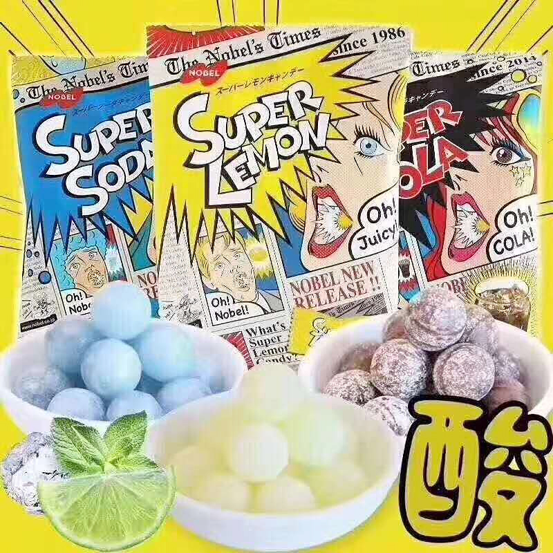 日本進口網紅糖果NOBEL諾貝爾檸檬糖超酸夾心硬糖兒童可愛鉛筆糖在類目 零食/堅果/特產, 糖果零食/果凍/布丁, 糖果中 - 來自Buy2taobao.com提供專業的淘寶代購服務