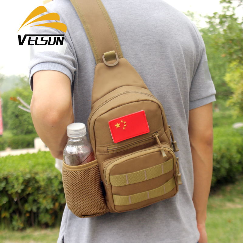 velsun战术胸包多功能斜挎包户外水壶军迷迷彩牛津布单肩小背包男在类目 运动包/户外包/配件, 挎包/拎包/休闲包中 - 来自Buy2taobao.com提供专业的淘宝代购服务