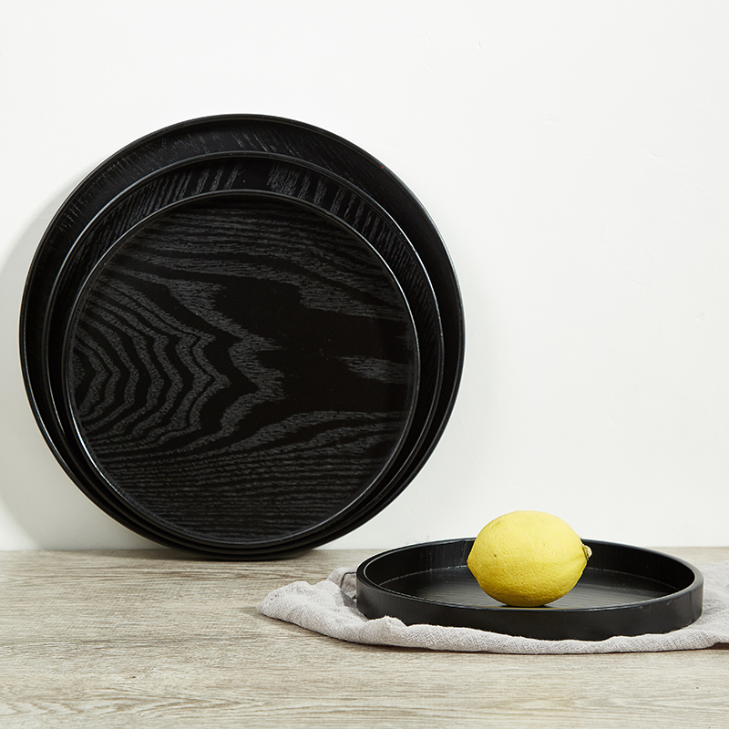 personality originality circular Japanese Fruit plate Tray Wooden fruit dish Simplicity modern Dinner plate lovely disk tea trayin the Tableware , Tableware , Fruit bowl/Fruit plate/Hamper category - from Buy2taobao.com to provide professional Taobao agent buy service