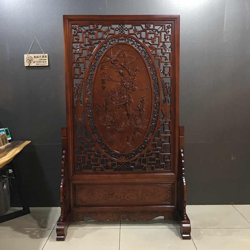 The door screen partition a living room solid wood Small apartment Imported Fengshui Entrance cabinet Hollow Two-sided Block screen move customizedin the Residential furniture , Screen/Flower Window , Block screen category - from Buy2taobao.com to provide professional Taobao agent buy service