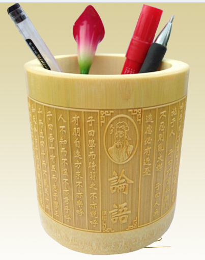 竹子筆筒可刻字LOGO畢業筆筒小禮品創意時尚辦公用品論語道德講堂在類目 收納整理, 家庭收納用具, 收納罐, 筆筒中 - 來自Buy2taobao.com提供專業的淘寶代購服務