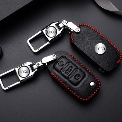 汽车钥匙套大众钥匙包用宝来新朗逸帕萨特速腾朗行途观捷达真皮扣