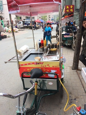 人力三轮车3功能美食车烧烤车油炸车手抓饼车多功能小吃车摆摊车|ruв категории коммерческий/офисная мебель, ресторан/выпечка мебель, вагон - ресторан - от Buy2taobao.com для оказания профессиональной услуги покупки агента Taobao
