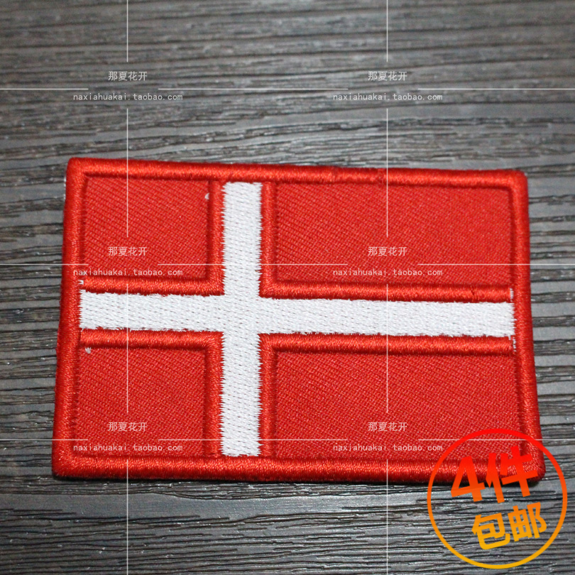 Denmark national flag Armband national flag Label Embroidered badge Velcro Armband Clothes & Accessories Chest badge Chapter stickers Can be customizedin the Sports bag/Outdoor package/Fitting , Chapter stickers/Velcro chapter category - from Buy2taobao.com to provide professional Taobao agent buy service