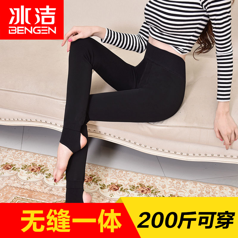 BingJie Add fertilizer enlarge Leggings Autumn and winter Plush thickening Warm pants Show thin Paige Large one Leggingsin the Women's clothing/Boutique , Pants , Leggings category - from Buy2taobao.com to provide professional Taobao agent buy service