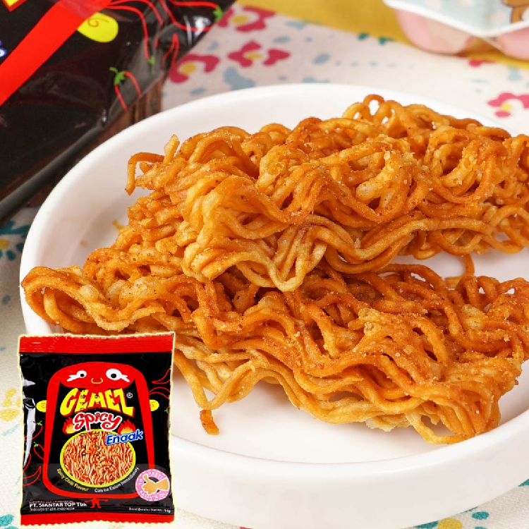 Indonesia imports Gemez Enaak Extra Piquancy chick Roast Chicken Snack surface Simply face 14g Single packagein the Snacks/Nuts/Specialty , Biscuit/Popped , Expanded Food category - from Buy2taobao.com to provide professional Taobao agent buy service