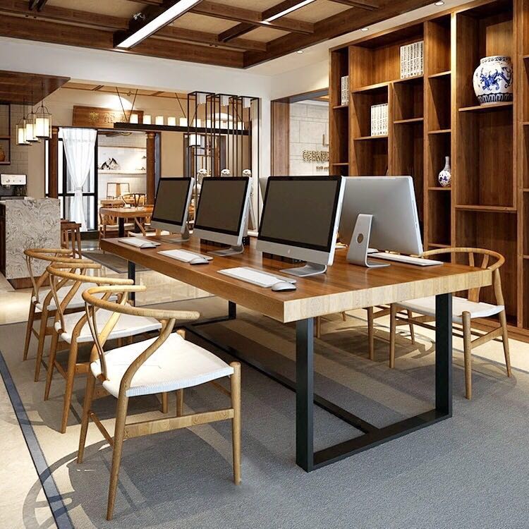 Conference table new pattern solid wood Long table loft workbench American style Industry Square table desk The computer tablein the Business/Office Furniture , Office Furniture , Desk , Conference table category - from Buy2taobao.com to provide professional Taobao agent buy service