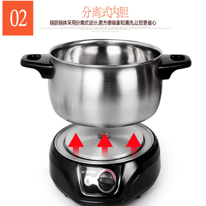 Stainless steel Fission Cooker multi-function household Soup Cooking pot student dormitory Mini electrothermal Soup potin the Kitchen Appliances , Electric cooker pot class , Electric heating/Chafing dish category - from Buy2taobao.com to provide professional Taobao agent buy service