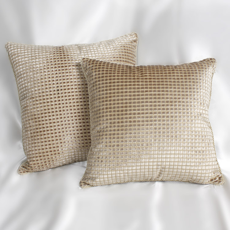 Coffee Flannel lattice Bedside Cushion Sofa cushions Pillows Pillow Cushion cover 65 customizedin the Home Fabric , Pillow/Pillow category - from Buy2taobao.com to provide professional Taobao agent buy service