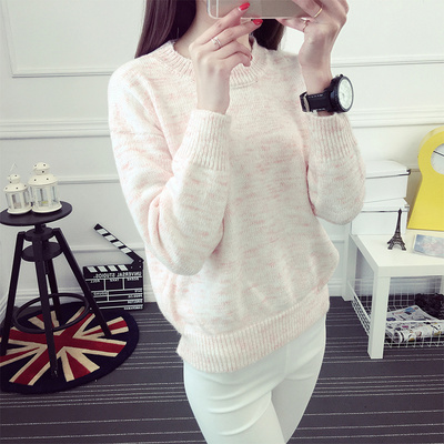 冬季学院风小清新内搭毛衣女款套头韩版宽松学