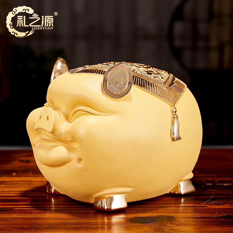 Golden Pig piggy bank Large piggy bank Lucky Cute pig new year originality gift adult A birthday presentin the Festive supplies/Gift , Gift ideas , Piggy bank category - from Buy2taobao.com to provide professional Taobao agent buy service